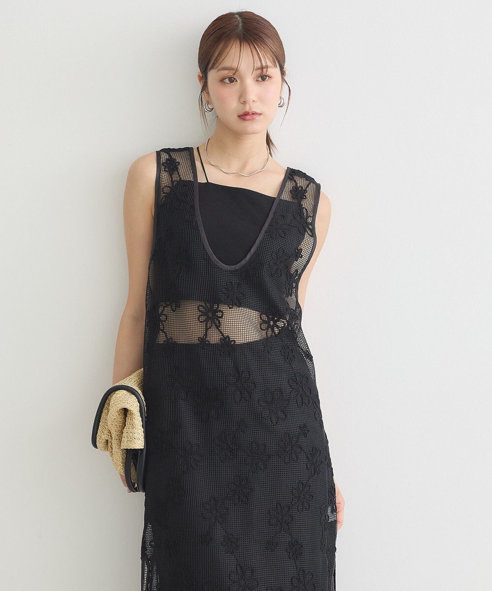 earth music&ecology コード刺繍ベスト 