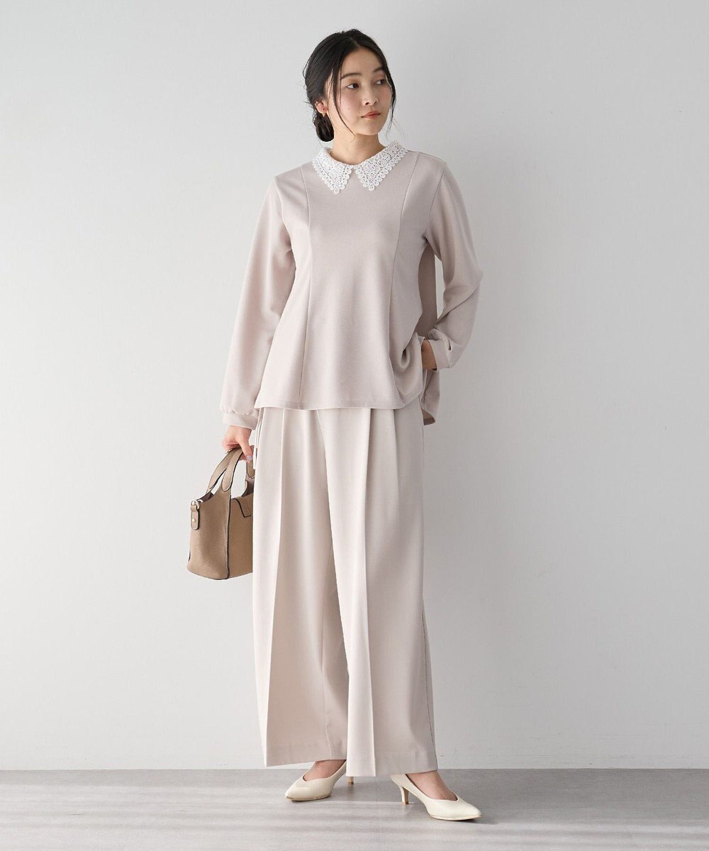 YECCA VECCA メタルベルトワイドパンツ 