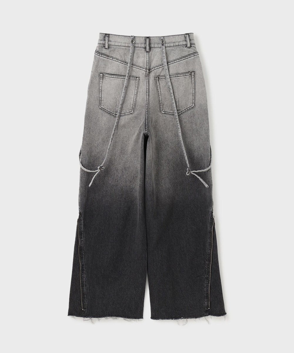 GRACE CONTINENTAL サス付zipデニムパンツ 