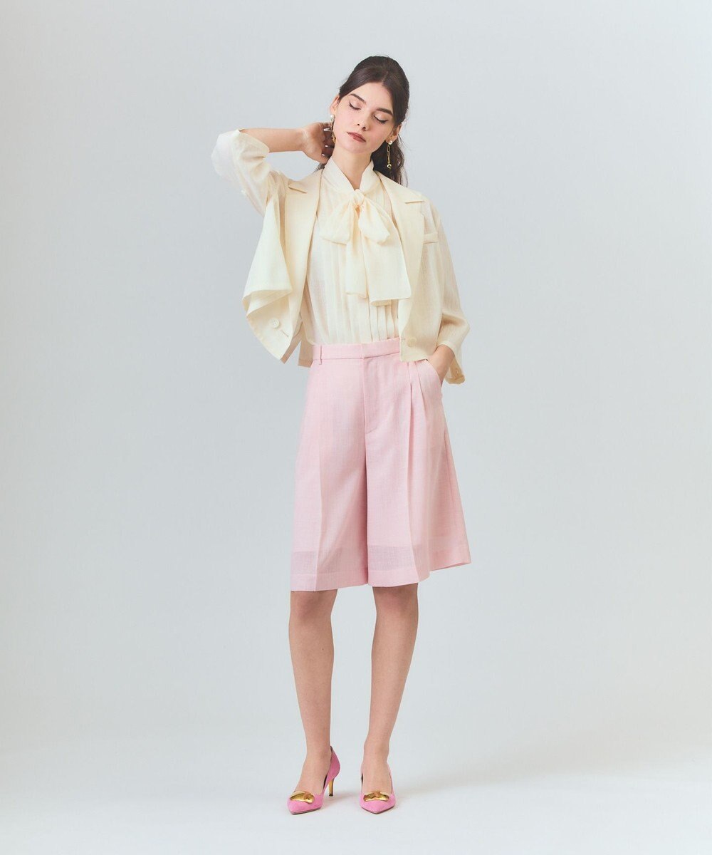 GRACE CONTINENTAL リネンライクシアージャケット 