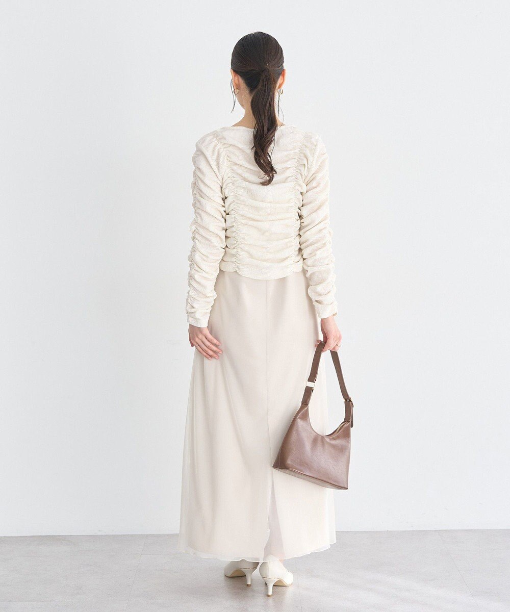 earth music&ecology フロントホックシャーリングトップス 