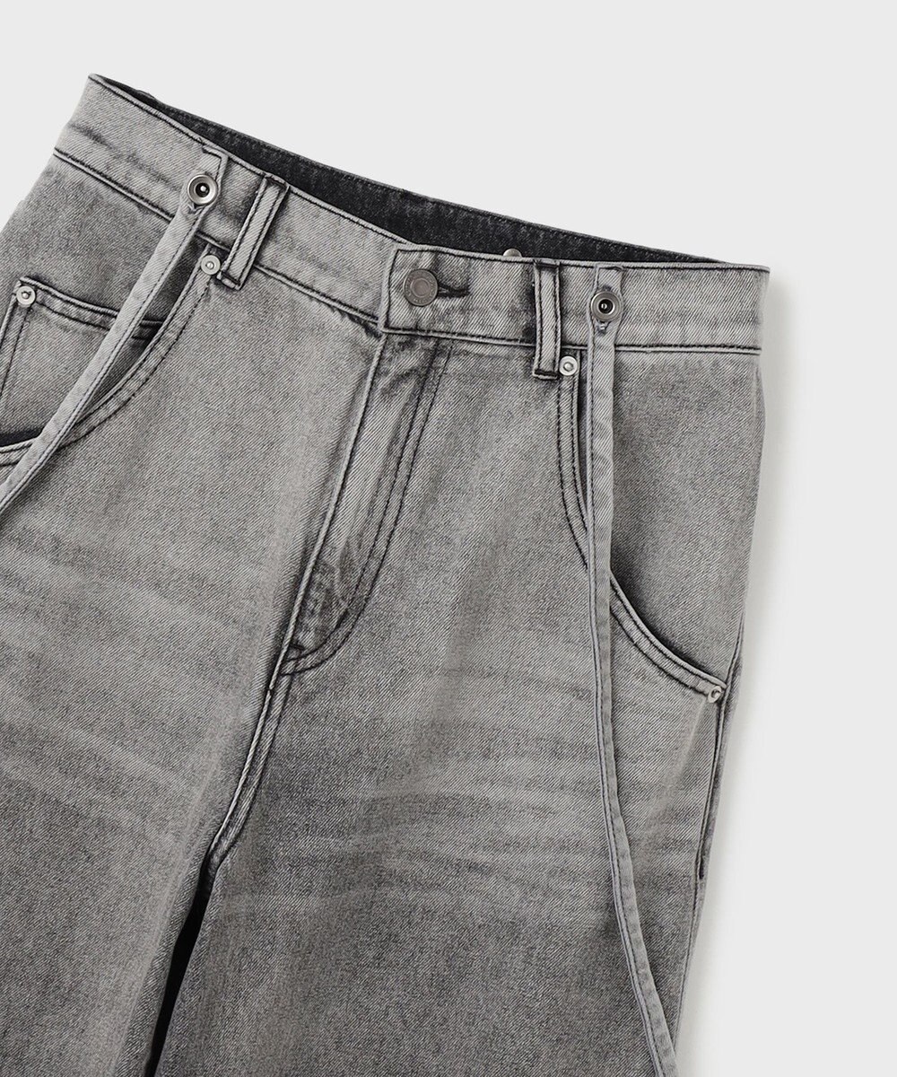 GRACE CONTINENTAL サス付zipデニムパンツ 