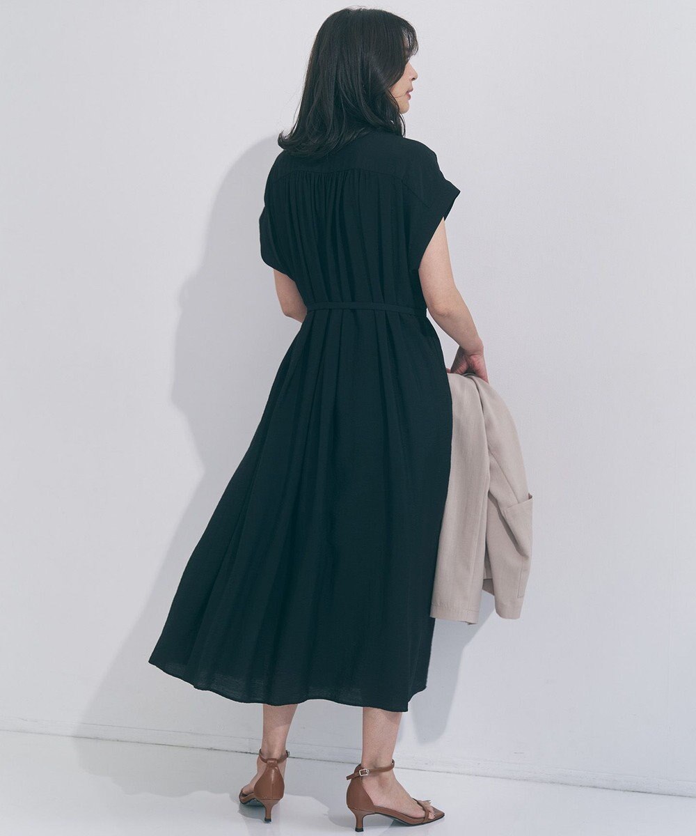 UNFILO 【WEB限定カラー】ヴィンテージシアー ギャザーワンピース 