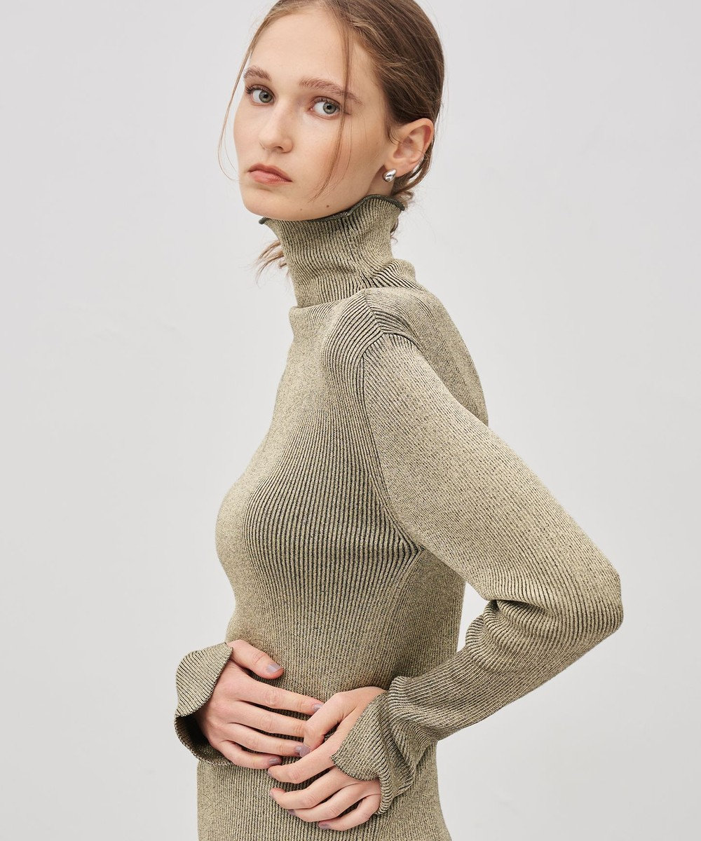 uncrave ラメニット タートルトップス 