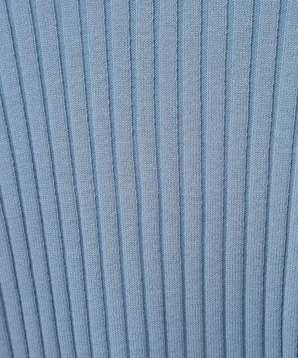 earth music&ecology シアースリーブリブハイネックプルオーバー 