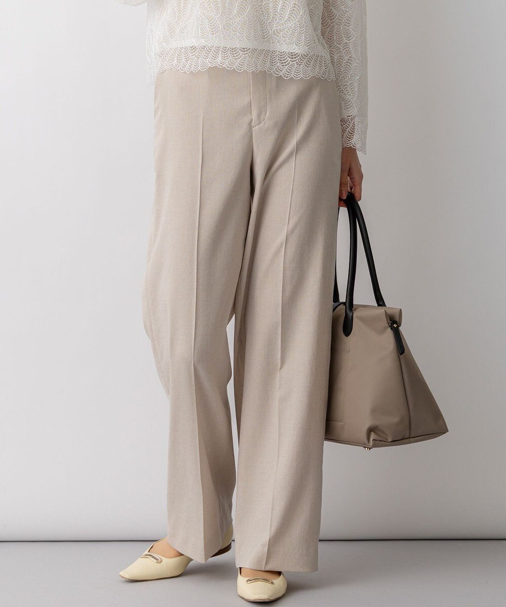 23区 【先行予約】アイアスマットストレッチ ワイド パンツ 