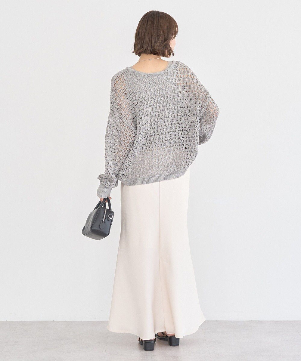 earth music&ecology メッシュニットプルオーバー 