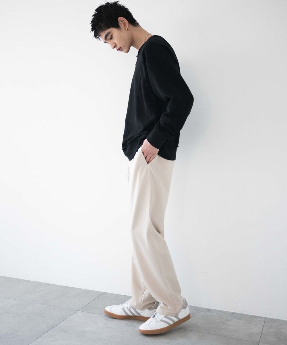 WEGO 【ウエストゴム/SMLサイズ展開】TRイージーストレートパンツ 