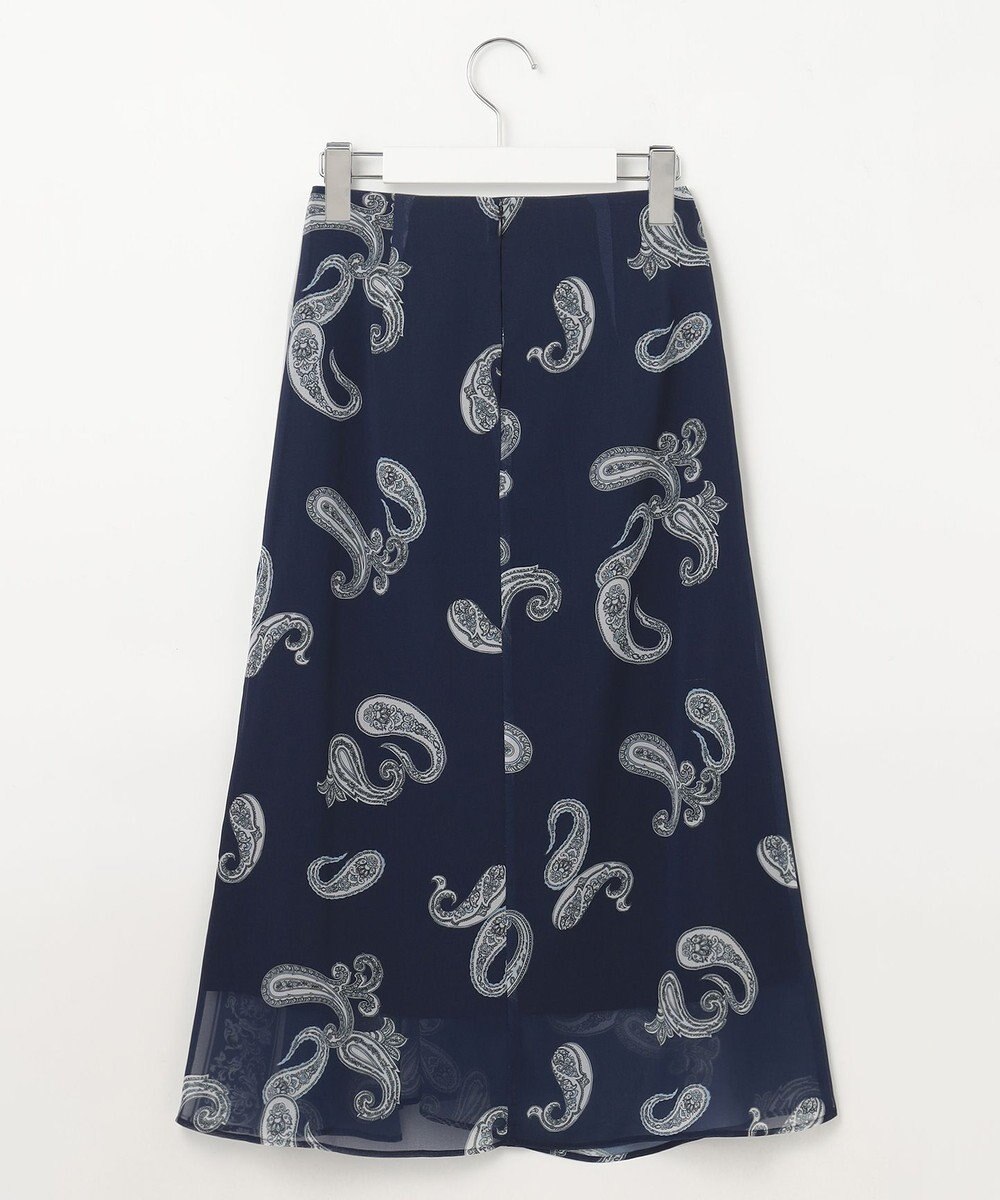 23区 S 【洗える】Ratti ペイズリーシフォン スカート 