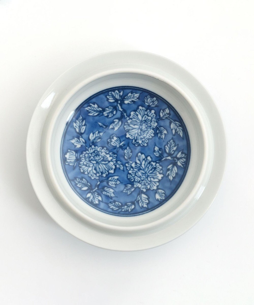 たち吉 【たち吉】染牡丹蓋付お茶呑茶碗〈５客〉美濃焼 