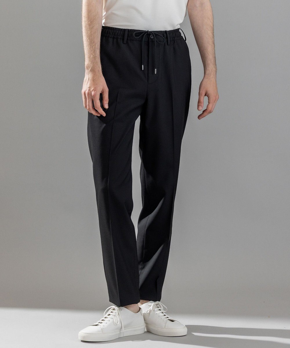 JOSEPH HOMME 【ストレッチ/ウエストゴム仕様】キャリーマンストレッチ ドロスト付ストレートパンツ / HOVE 