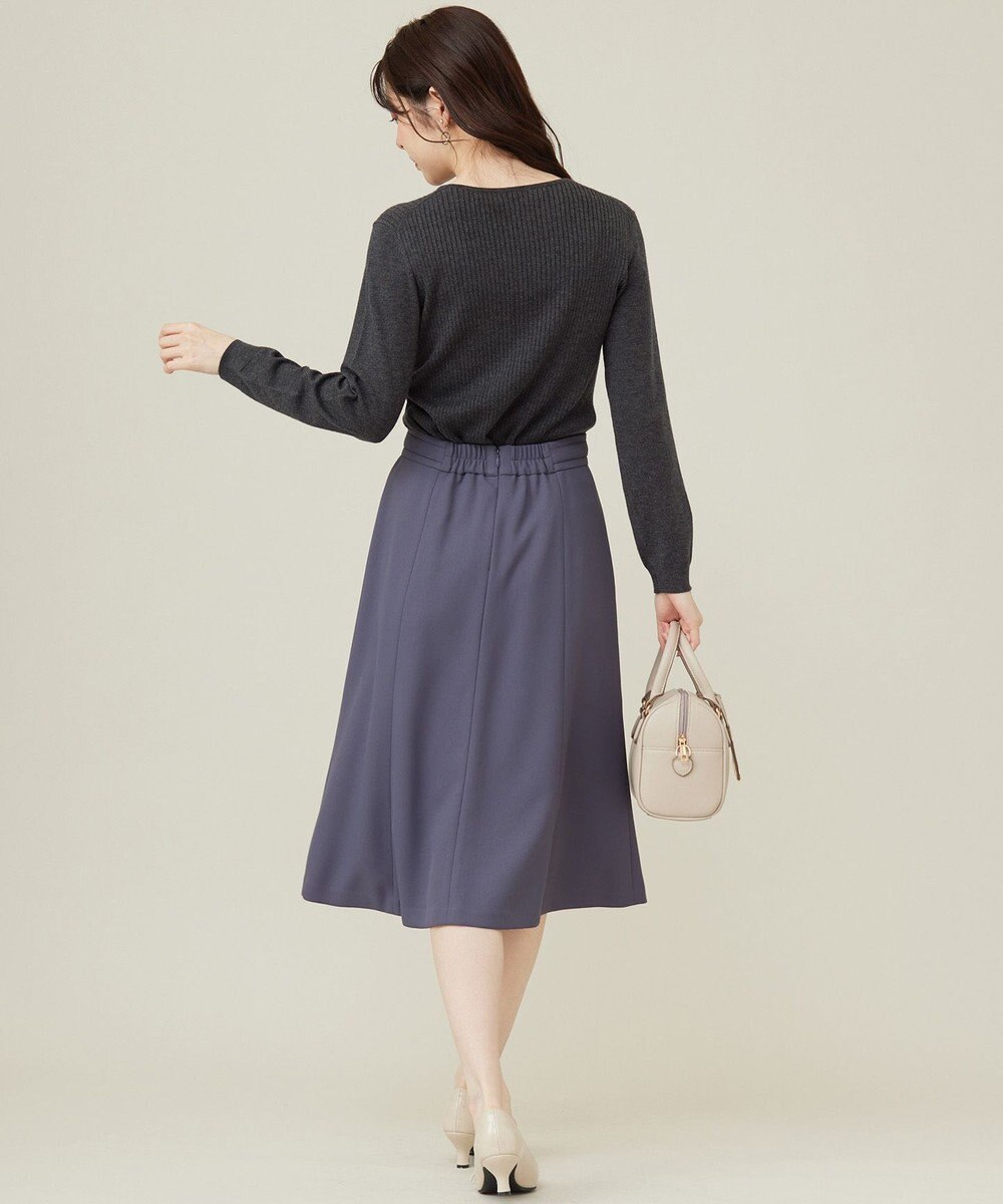 ANY SIS 【洗える】プチベルトフレア スカート 