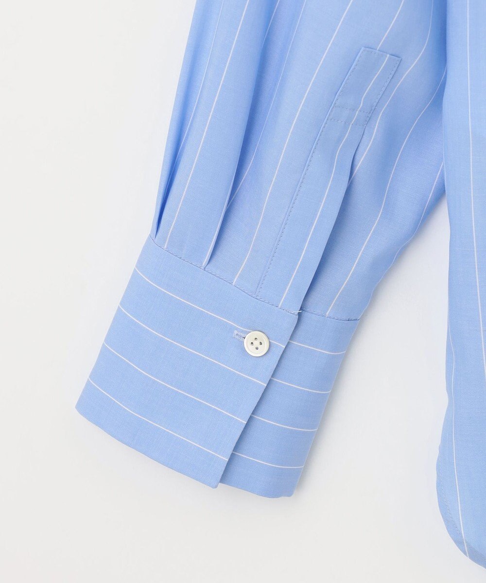 自由区 【洗える】SOMELOSテンセルバンドカラー シャツ 