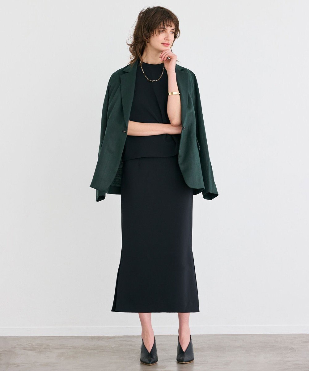 BEIGE， 【洗える】BERGAMOT / ウォッシャブルリネンバックドロストジャケット 