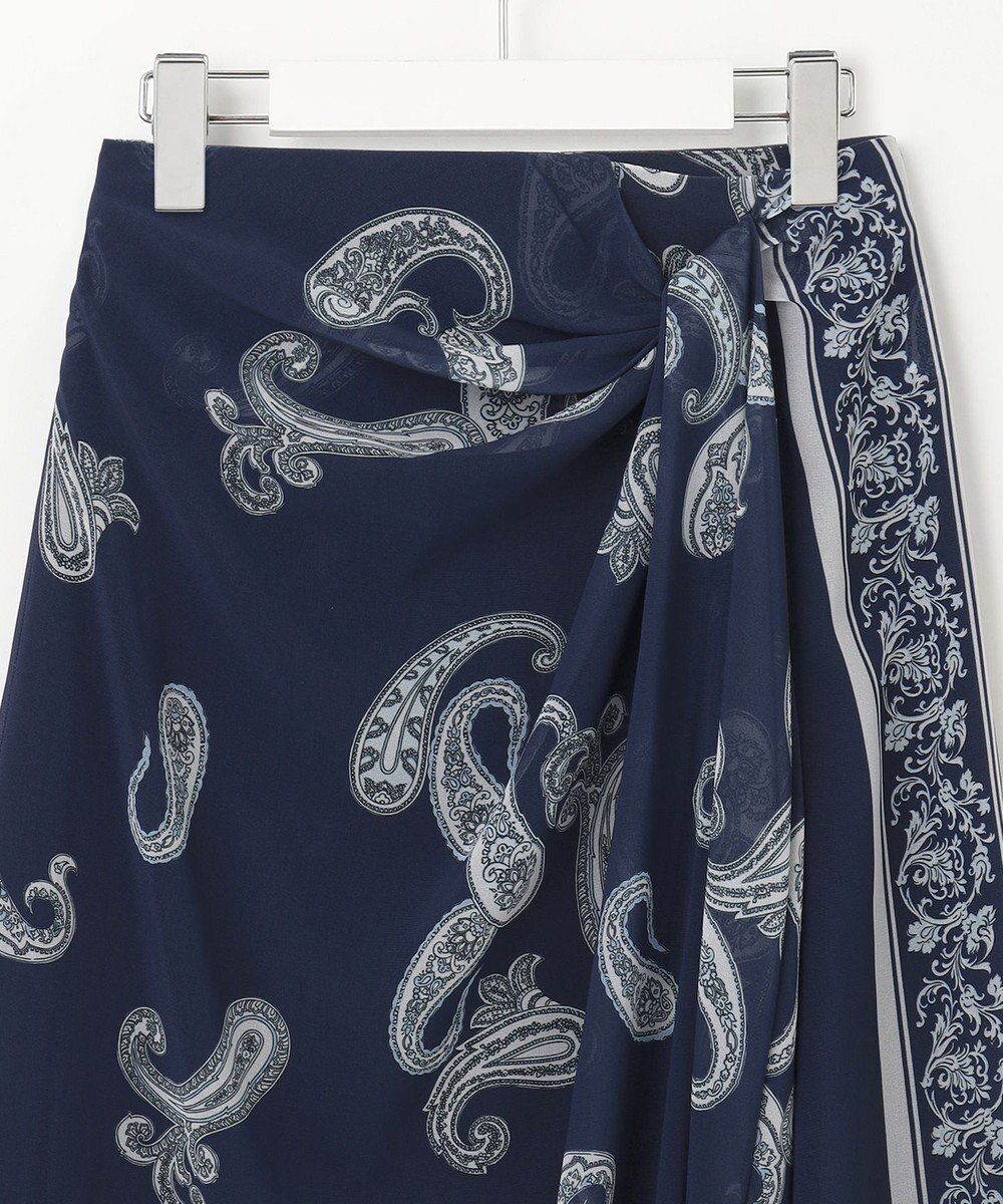 23区 S 【洗える】Ratti ペイズリーシフォン スカート 