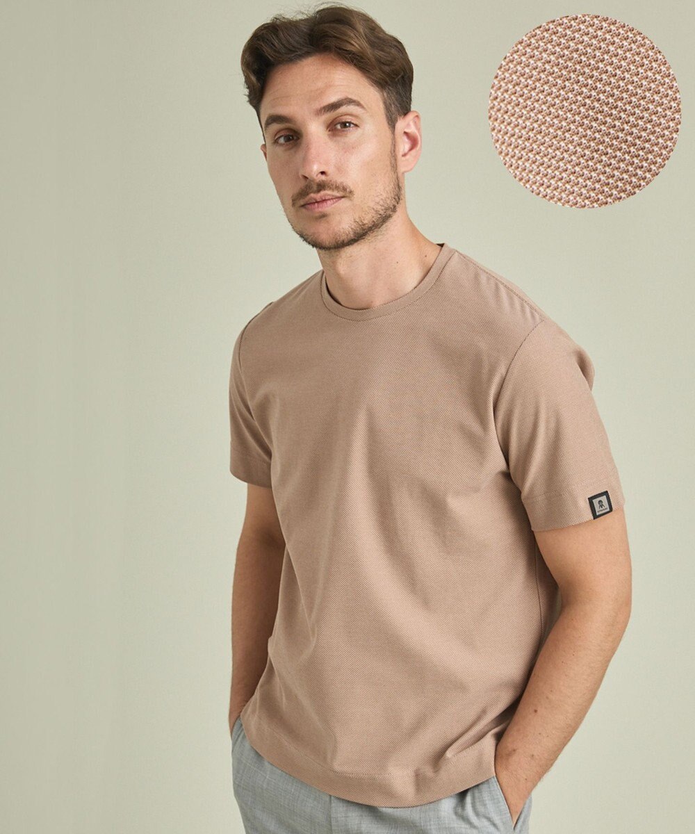 GOTAIRIKU 仕事で着られるTシャツ【サラサラ/よれにくい/透けにくい】キレイめ 鹿の子 ビズTシャツ 