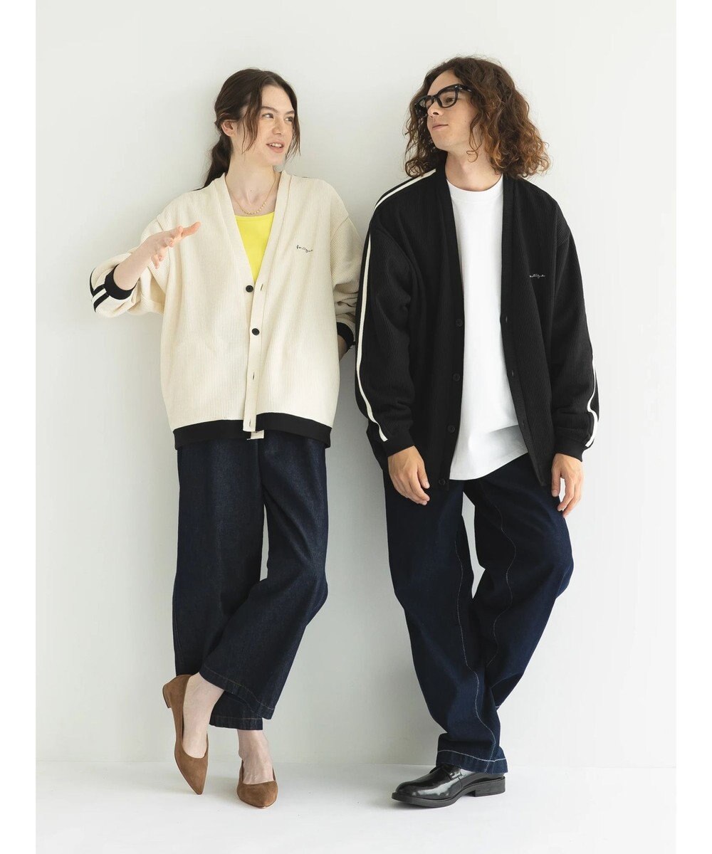 CRAFT STANDARD BOUTIQUE 【リサイクル】ラインカーディガン 