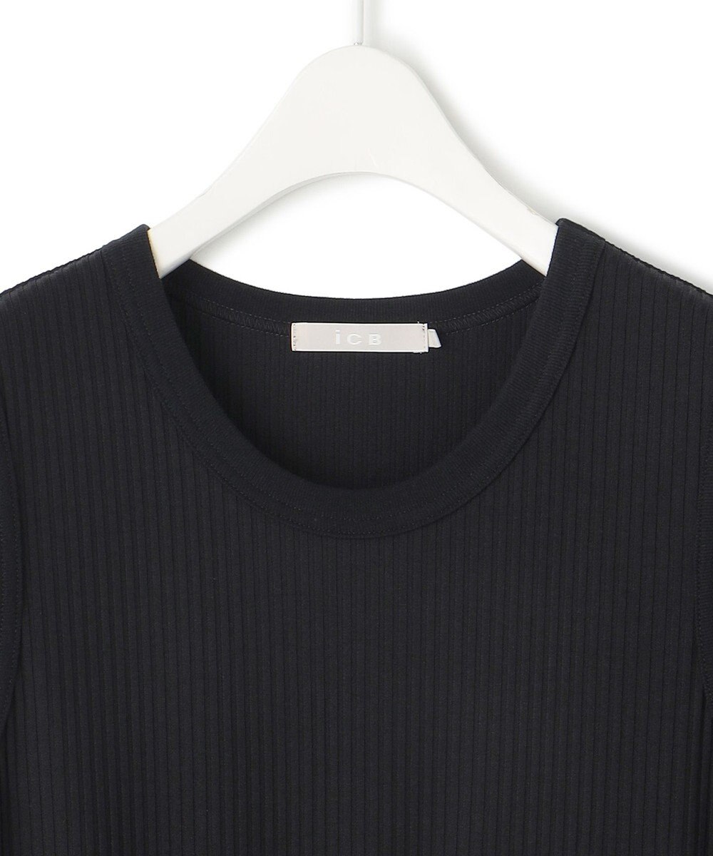 ICB L 【WEB限定・洗える】 リブコンビタイプライター ワンピース 