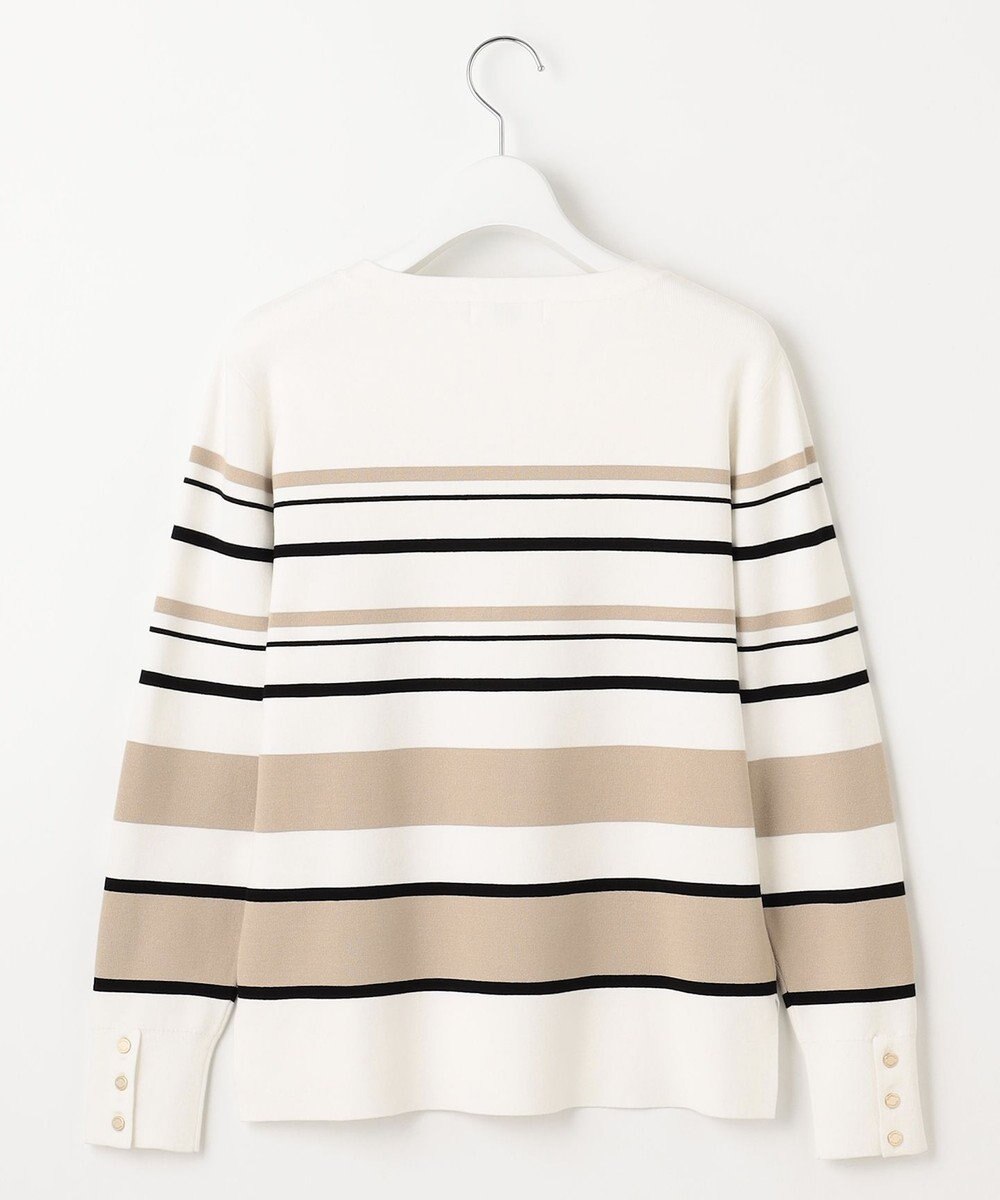 J.PRESS LADIES S 【洗える】Rayon Stretch Border ニット 