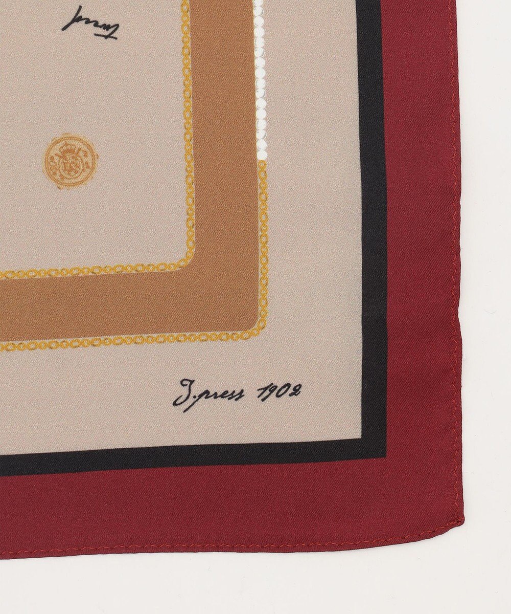 J.PRESS LADIES Vintageプリント スクエア スカーフ 