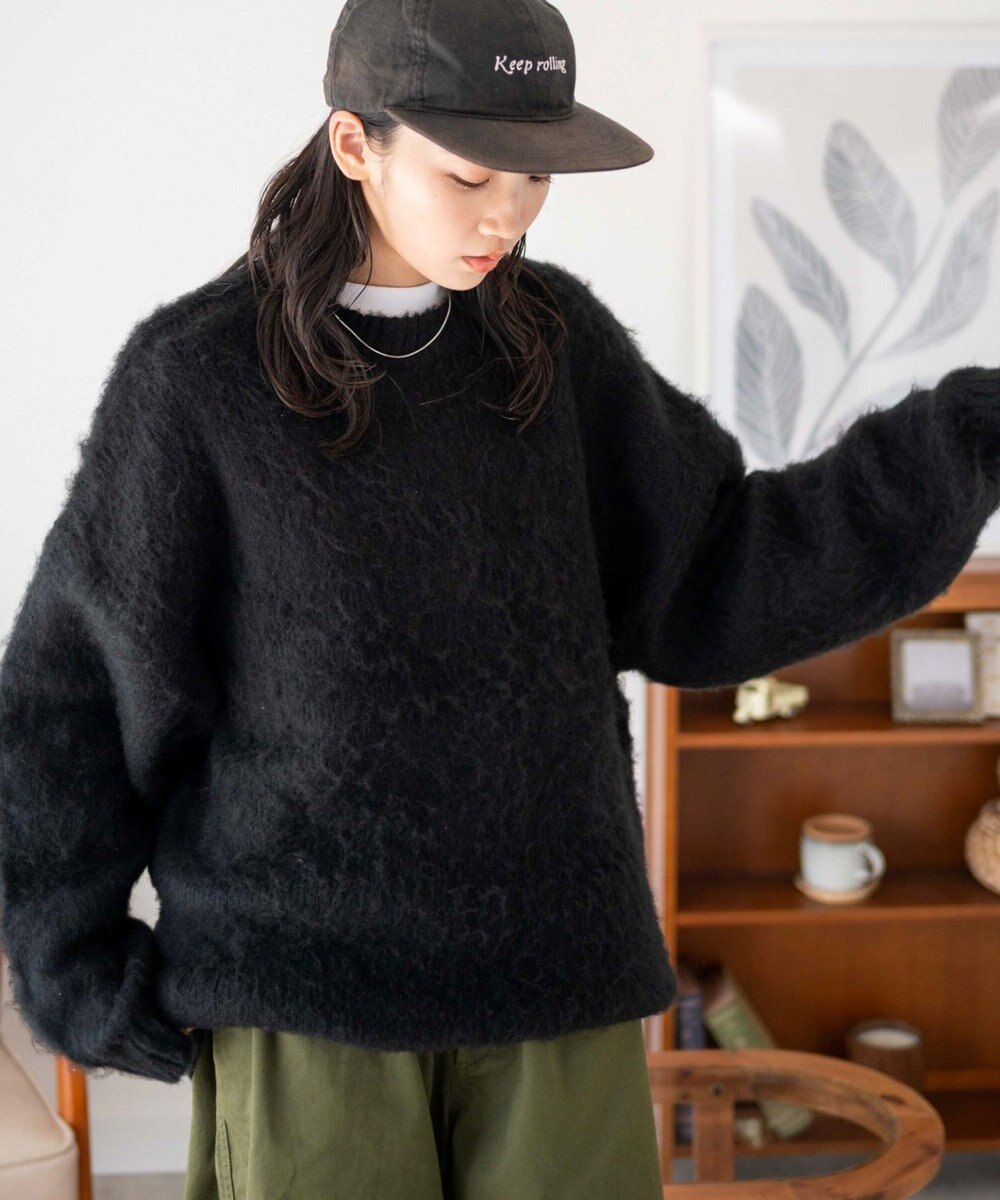 WEGO モヘアライクBIGプルオーバー 