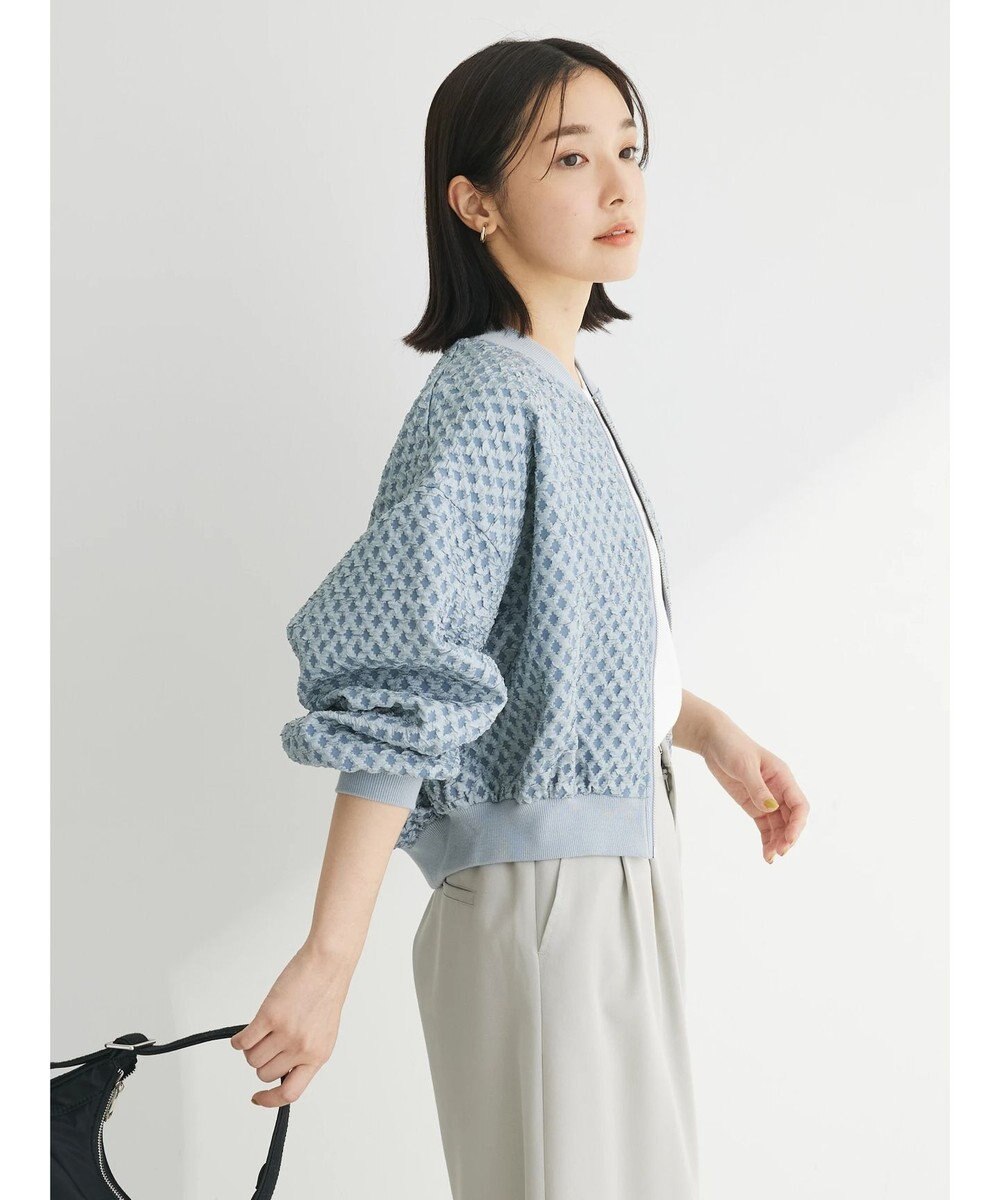 Green Parks ・ＳＵＧＡＲ　ＳＰＯＯＮ　エンボスチェックブルゾン 