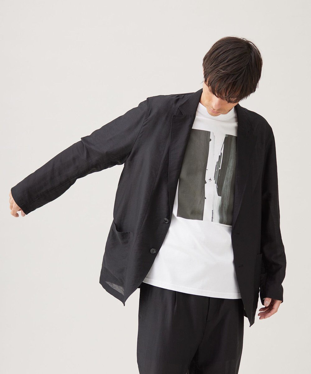 UNFILO MENS ライトウェイトシアー テーラードジャケット 