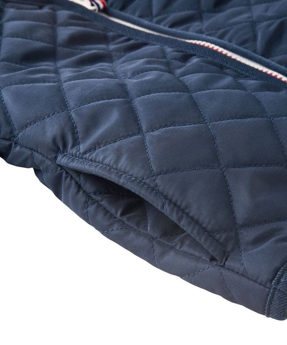 MIKI HOUSE HOT BISCUITS 【80-120cm】 抗菌・抗ウィルス ノーカラー キルティング 中綿ジャンパー 