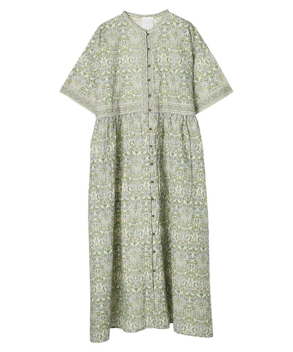 CRAFT STANDARD BOUTIQUE インド綿アラベスク柄ワンピース 