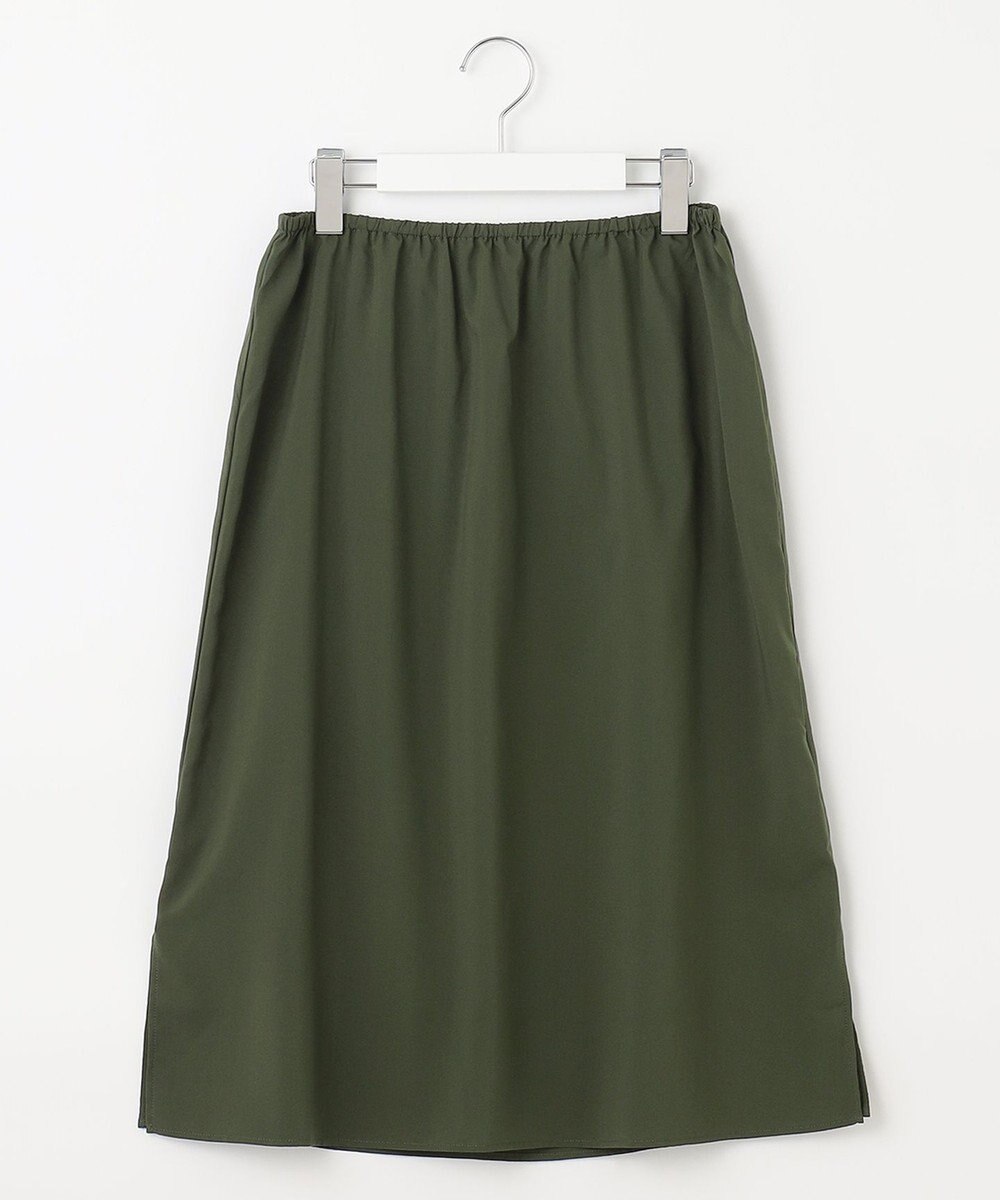 自由区 L 【洗える】ライトギャザーフレンチスリーブ ワンピース 