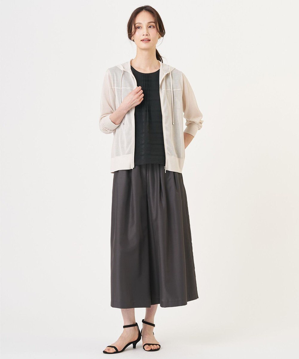 J.PRESS LADIES 【WEB限定】シアーチェック ノースリーブ カットソー 