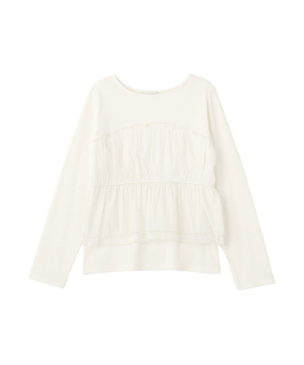 Green Parks オーガンジービスチェドッキングプルオーバー 