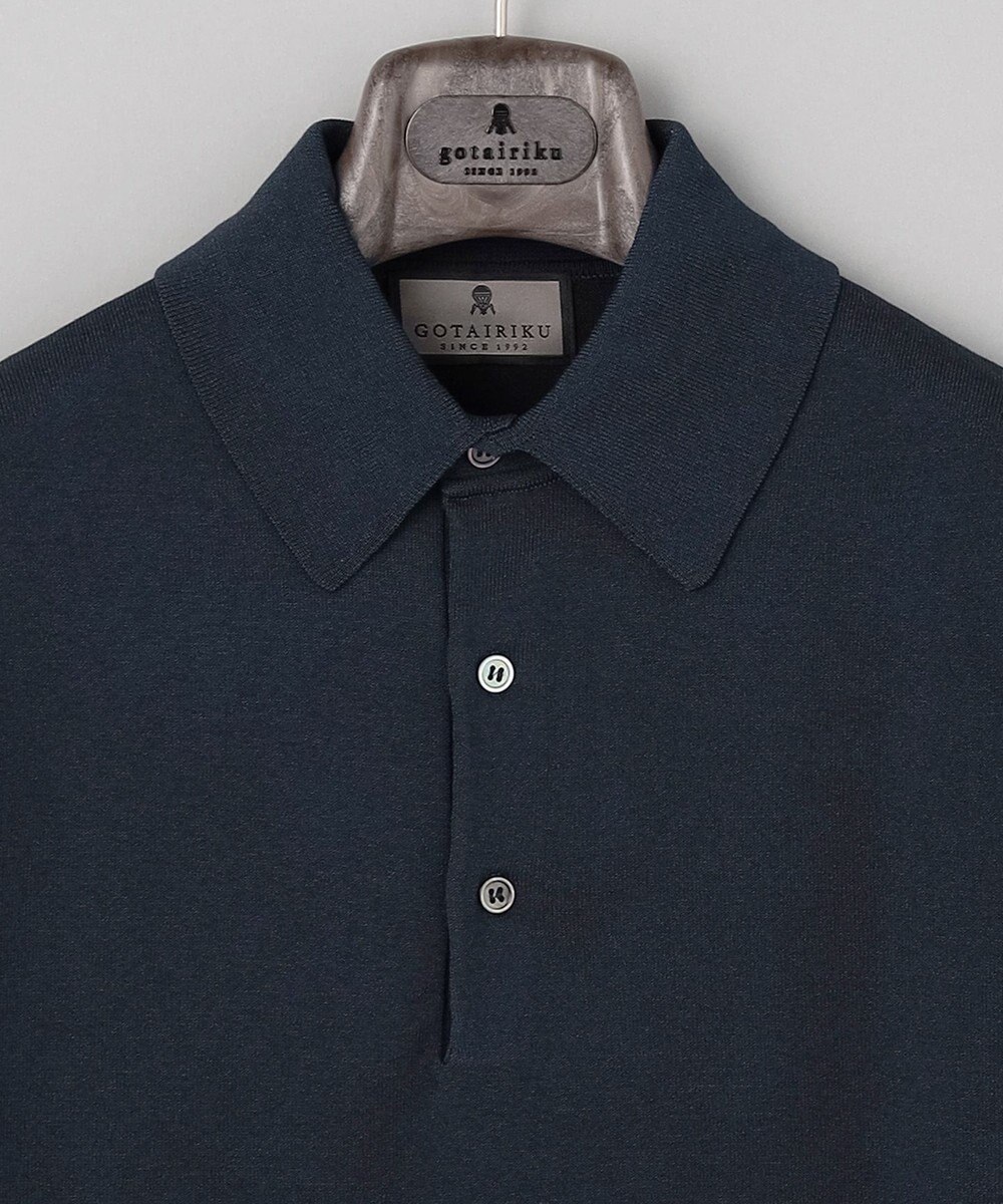 GOTAIRIKU 毎日の仕事着に【洗濯機可】テーラード DRESS BIZ ニットポロ 