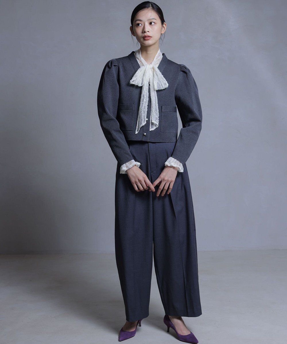 組曲 【加藤ローサさん着用】ハンサムツイルカーヴィーパンツ 