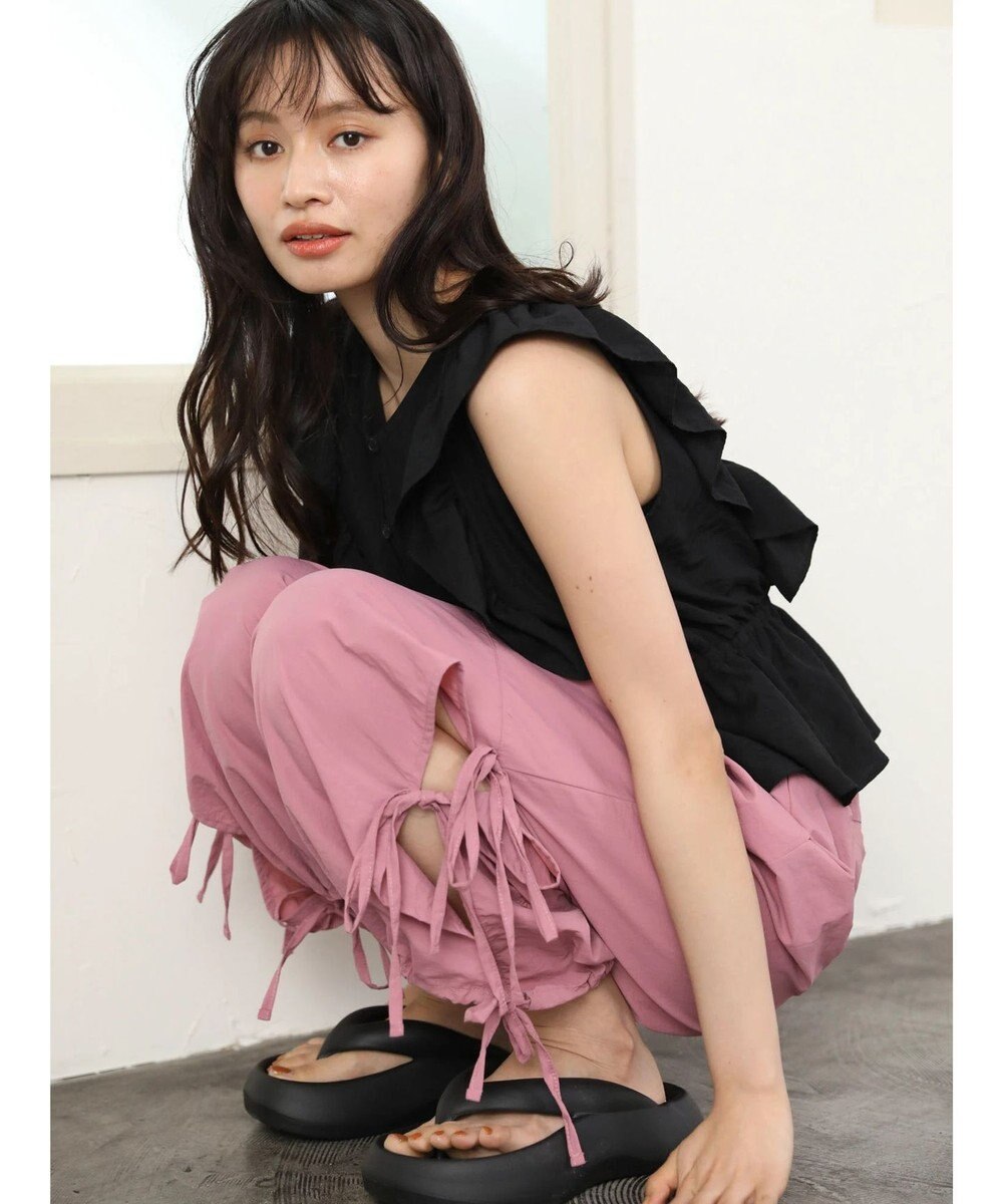 Green Parks ・Ｄｏｕｂｌｅ　Ｆｌａｇｓ　サイドリボンカーゴパンツ 