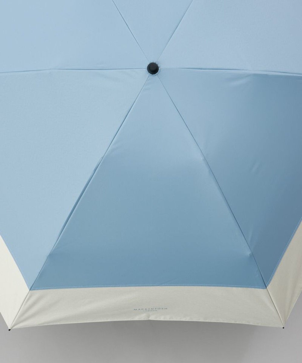 AURORA 【MACKINTOSH LONDON（マッキントッシュ ロンドン）】天然風バイカラー切継ぎ晴雨兼用パラソル（折りたたみ傘） 
