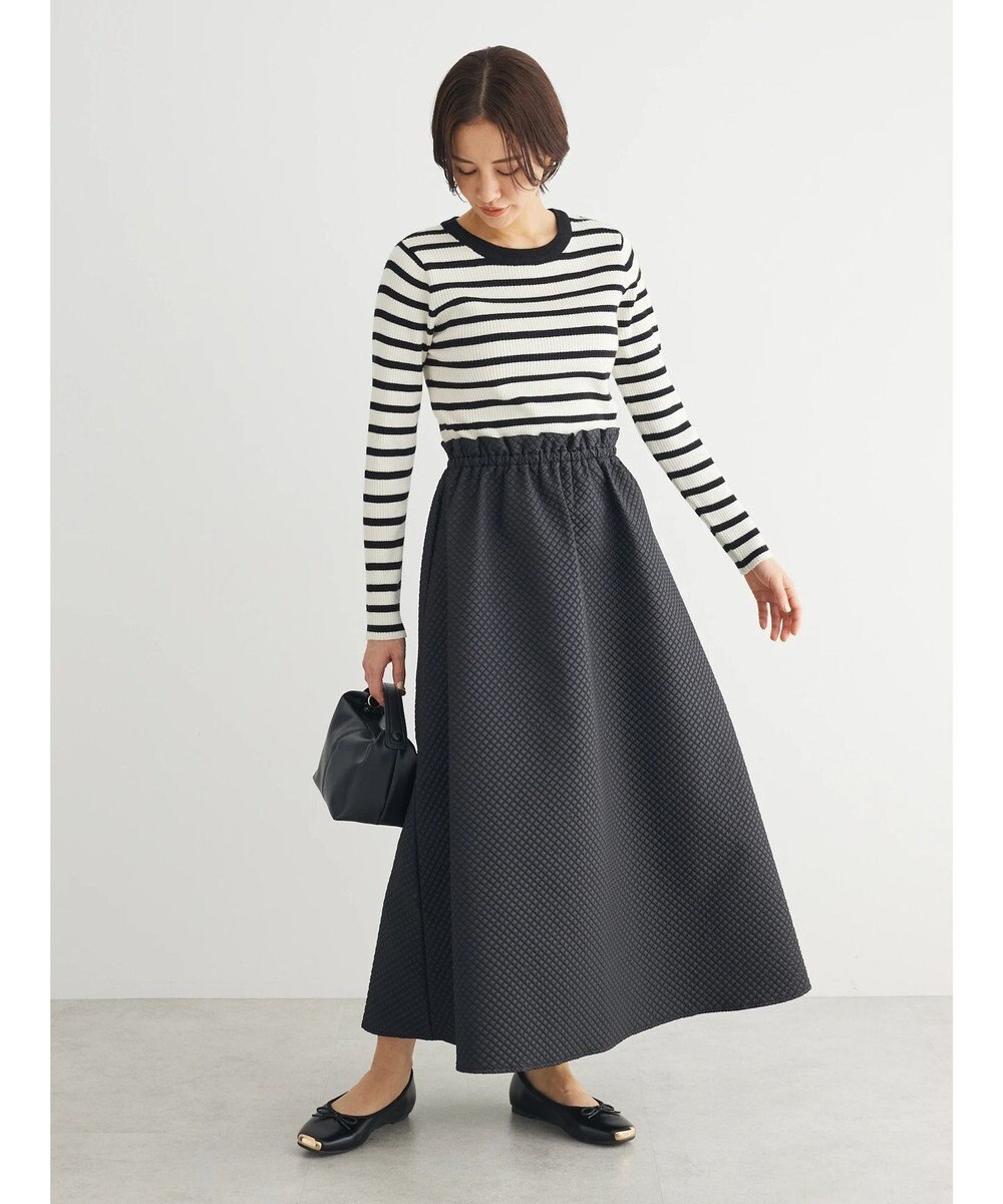 Green Parks ・ＥＬＥＮＣＡＲＥ　ＤＵＥニット＆ジャカードワンピース 