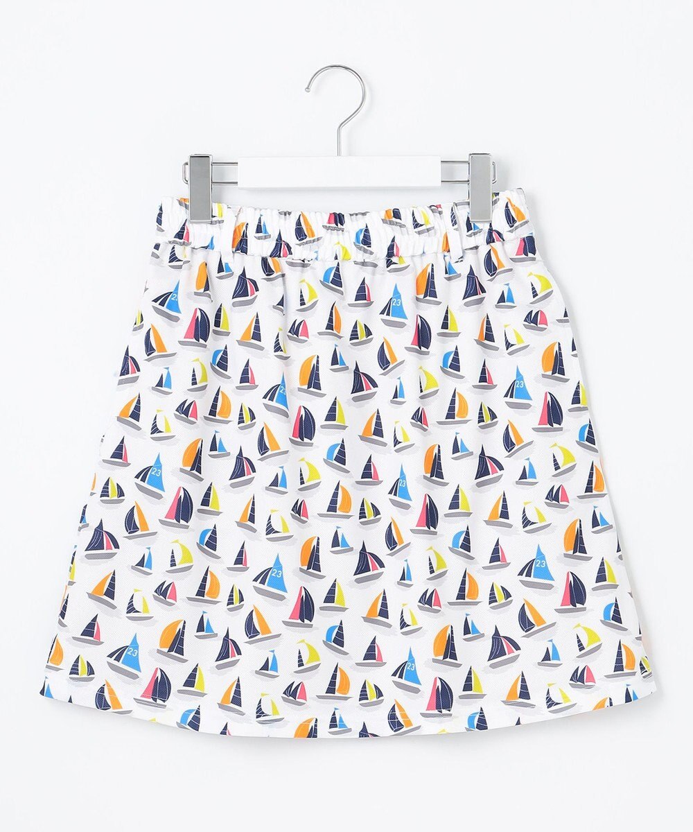 23区GOLF 【WOMEN】【吸水速乾・UVケア】マルチヨットプリント スカート 
