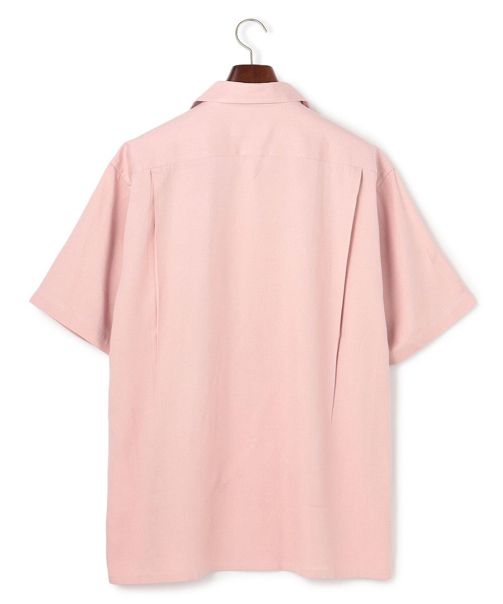 J.PRESS MEN 【J.PRESS ORIGINALS】Rayon Linen Oxford Open Half Sleeve Shirt / Baggy-Fit 