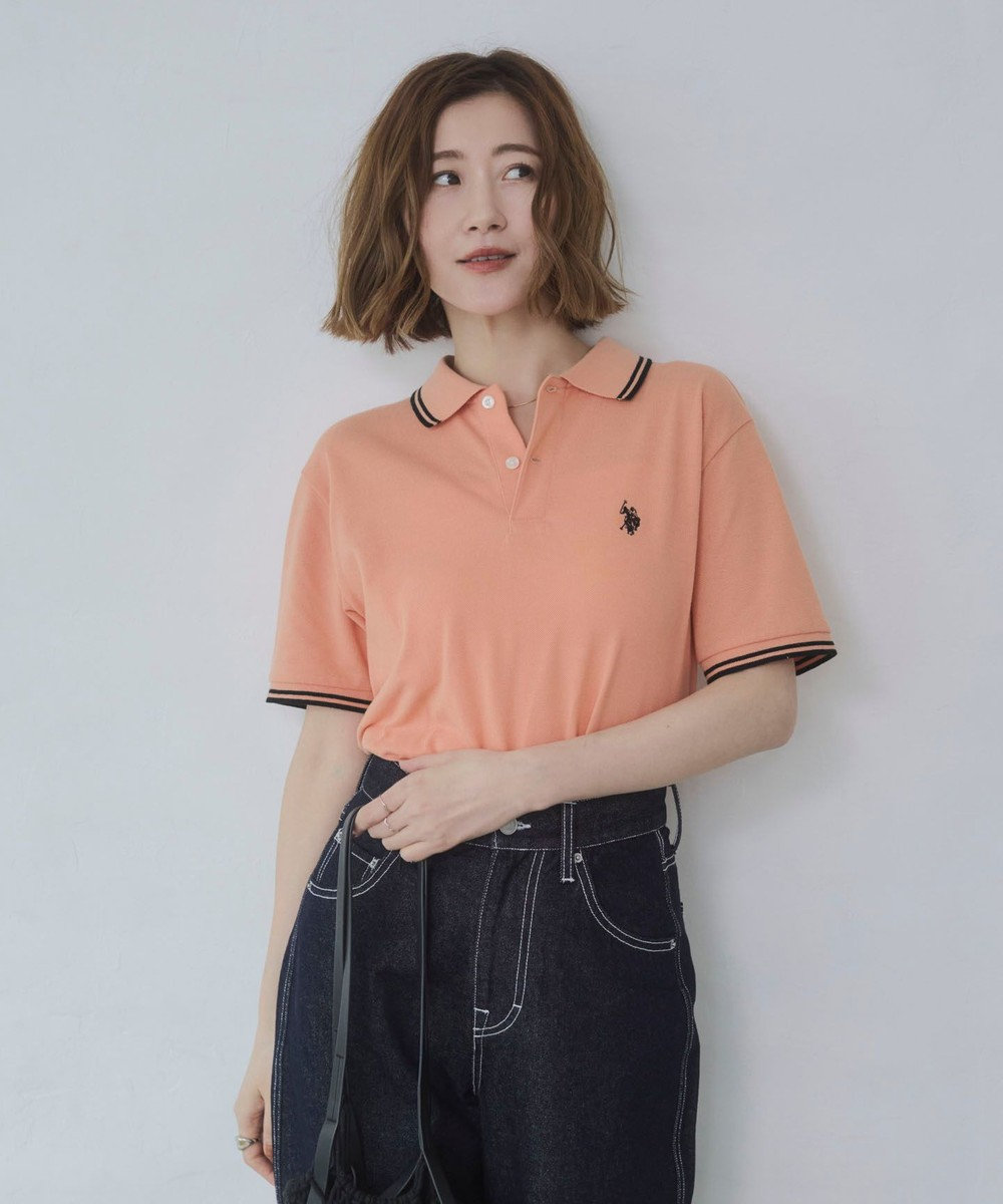 WEGO 【26年春夏新カラー登場/ユニセックス着用ITEM/SMLサイズ展開】U.S. POLO ASSN.別注ラインポロシャツ