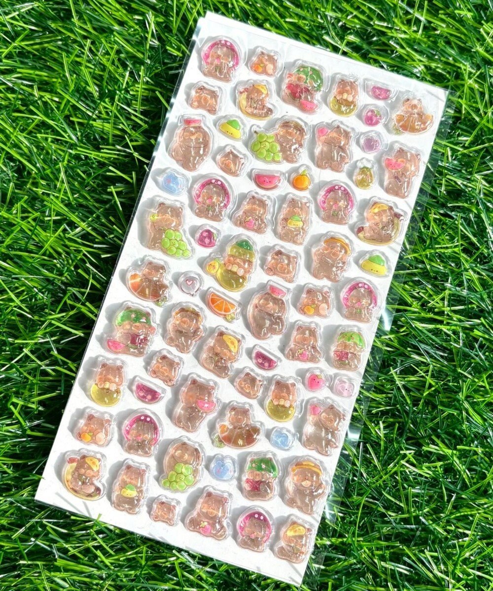 WEGO ぷっくりカピバラステッカー 