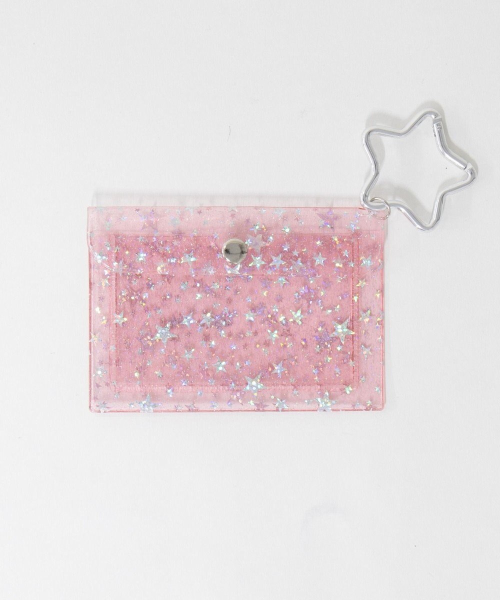 WEGO ラメスタークリアカードポーチ 