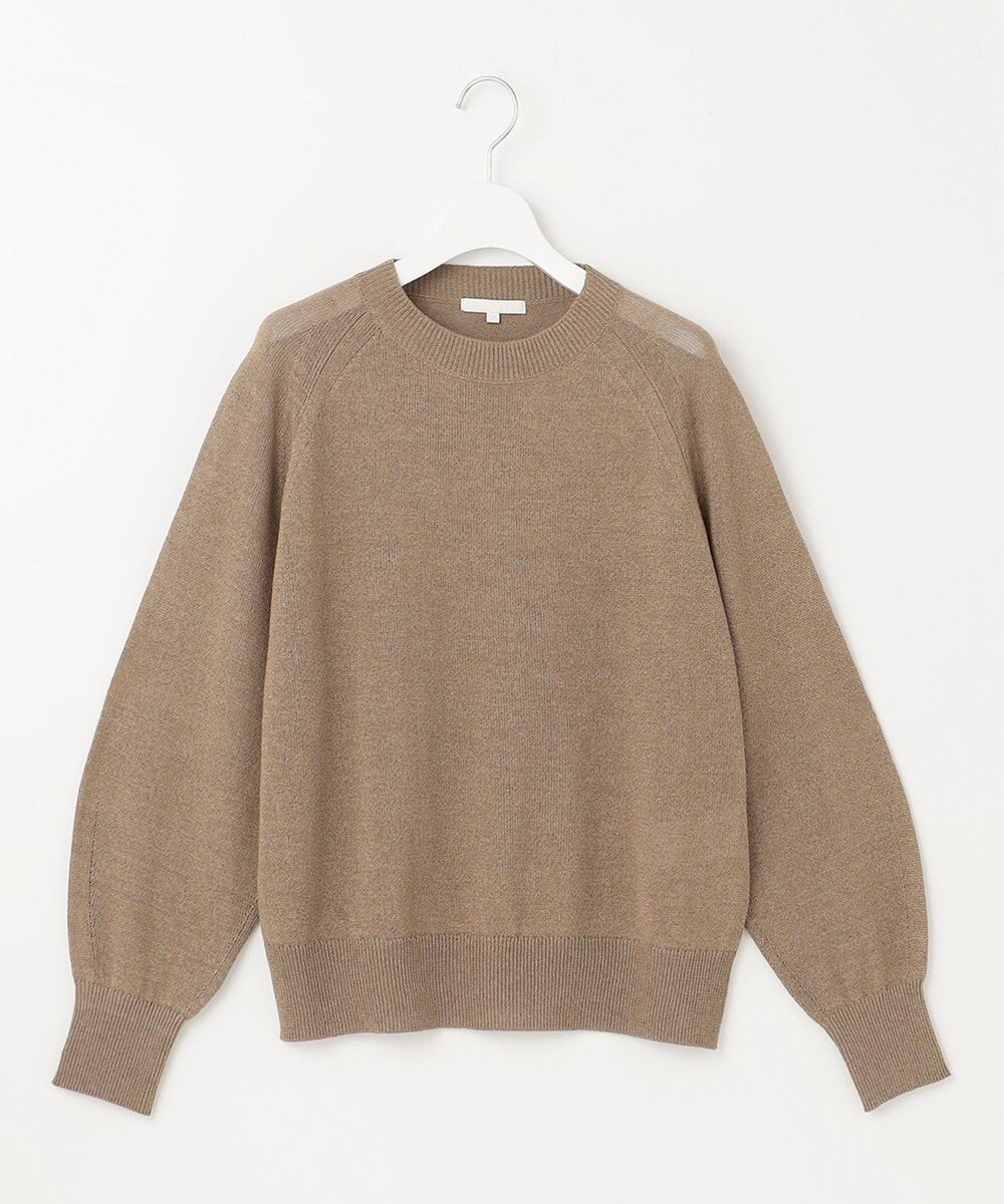 自由区 S 【洗える】ペーパーブレンドプルオーバー ニット 