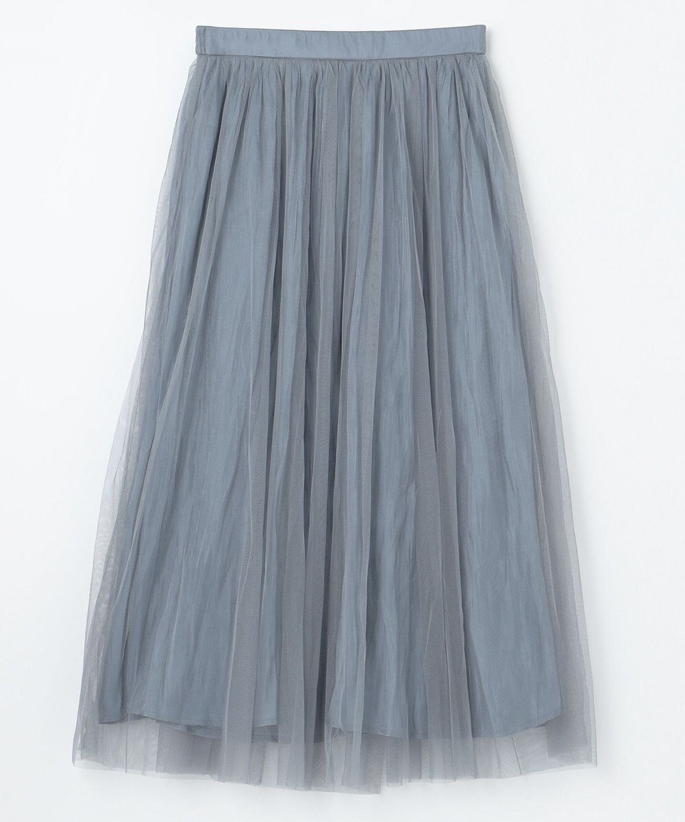 ANY 【ウエストゴム】シャイニーチュールスカート 