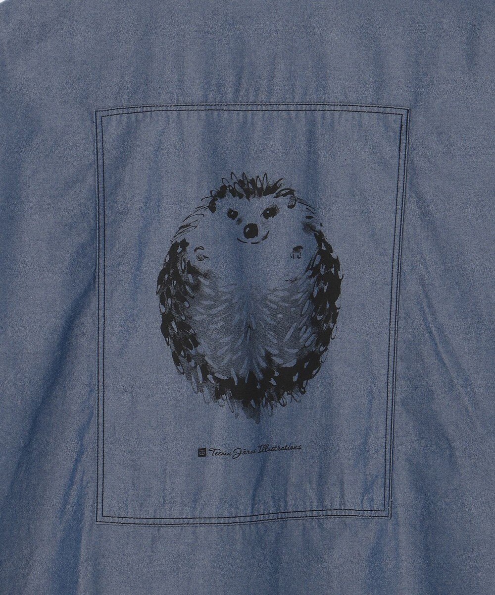 JOSEPH ABBOUD MOUNTAIN 【テーム・ヤルヴィコラボ・サスティナブル】コットンテンセルツイルバックプリント シャツ 