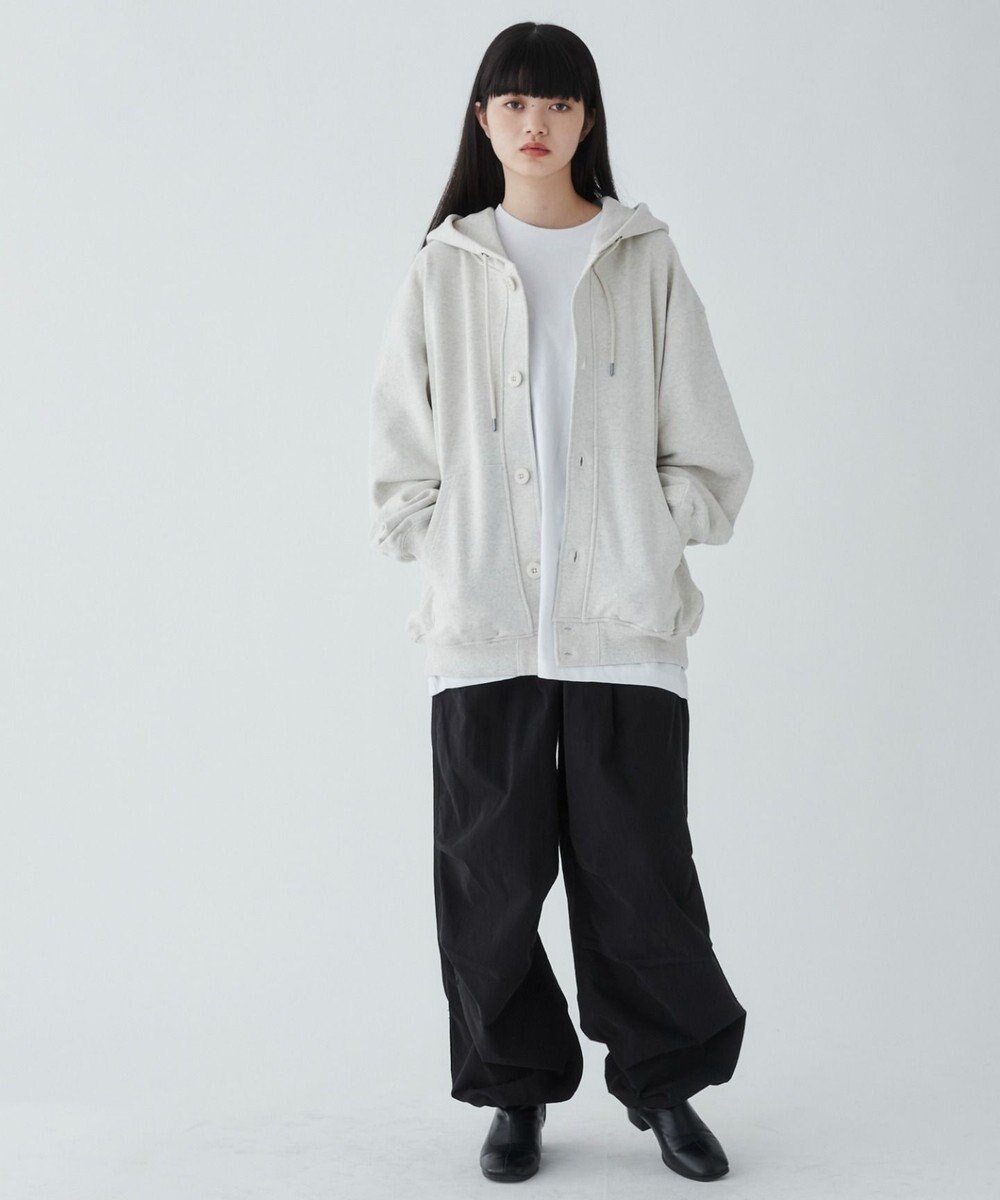 WEGO 【ユニセックス着用ITEM】スウェットボタンカーディガン 