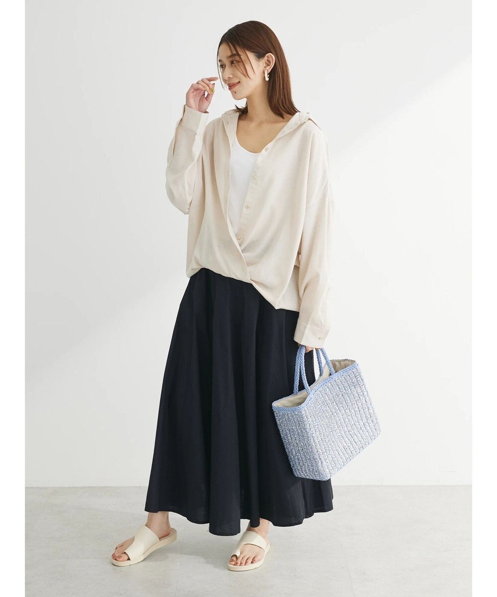 Green Parks リネンレーヨン２ｗａｙシャツ 