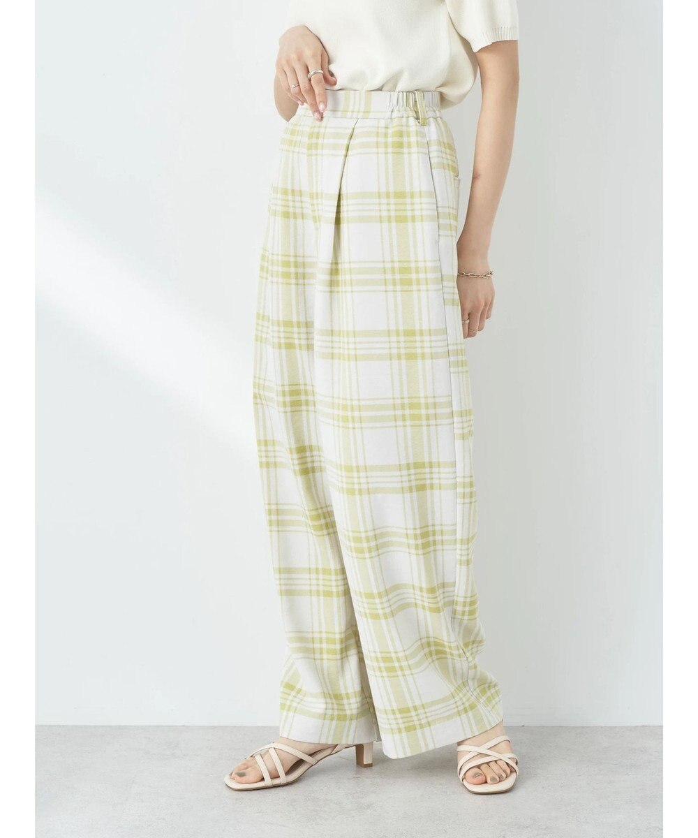 earth music&ecology タックワイドパンツ 