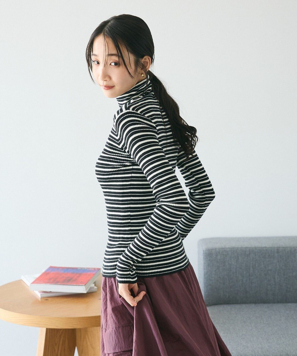 CRAFT STANDARD BOUTIQUE 洗える/とてもちリブタートルネックニットプルオーバー/24AW 