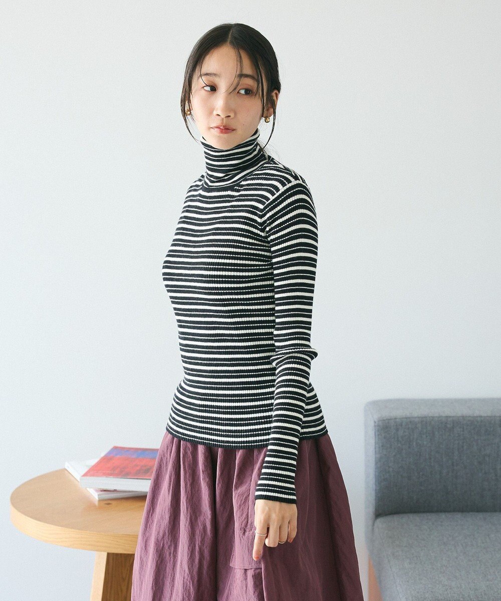 CRAFT STANDARD BOUTIQUE 洗える/とてもちリブタートルネックニットプルオーバー/24AW 